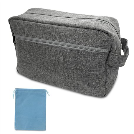1pc Trousse de Toilette Imperméable Grise