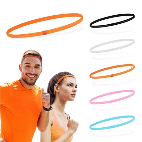 ZWZNBL Lot de 5 bandes de sport antidérapantes colorées pour la course