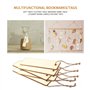 Lot de 12 marque-pages vierges en bois brut - Plaques à suspendre avec trous et cordons pour lecture de bible et roman, décorati