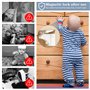 Sécurité Bébé Placard Bloque Porte,10 serrures + 2 Clés Serrures de sécurité enfants, Enfant Magnétique Cabinet de Sécurité, Séc