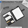 Porte Documents A4, Porte bloc A4 à rabat avec pince pour tenir les documents, Range Documents, Trieur Organiseur Portfolio Plan