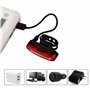 Feu arrière de vélo, 2 Pack Eclairage Arrière Vélo Rechargeable USB, Ultra Lumineux 120lm Avertissement LED de Sécurité 6 Modes 