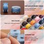 25 Rouleaux Cordon Coton Ciré 0,55 mm Fil Macramé Bracelet Brésilien pour Bracelets Bricolage Artisanat Cuir Couture Fabrication