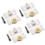 4 Paires Porte Coulissante Roulettes