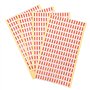 Cetornie Lot de 840 étiquettes autocollantes amovibles en forme de flèche 20 x 10 mm