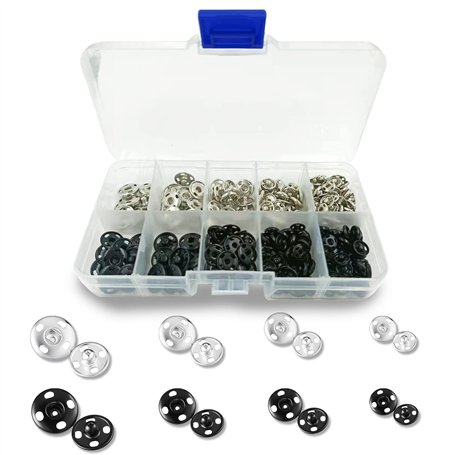 Lot de 80 boutons-pression à coudre