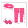 UQTUKO Bandeau Fluo Année 80, 15 Pièces Accessoire Sport Femme Homme Enfant Avec Bracelet Jambières Pour Costume Vetement Fête R