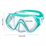 mizikuu Masque de Plongée Enfant, 4-12 Ans Lunettes de Natation Masque Snorkeling avec Vue Panoramique à 180 ° Lunettes de Plong