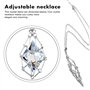 Aoreun Collier support de pierres en cristal,Lot de 3 métal pendentif cristal cage de collier,Collier réglable cage de cristal c