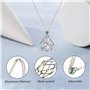 Aoreun Collier support de pierres en cristal,Lot de 3 métal pendentif cristal cage de collier,Collier réglable cage de cristal c