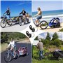 Attelage Pour Remorque à Vélo, 2 Pièces Connecteur en Attache Remorque de Vélo,Acier Attelage de Remorque de Vélo,Attelage de Re