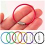 BLUESEABUY 21 Pièces Cable Porte Clé 100x2mm Porte-Clés en Fil Acier Inoxydable Anneaux de Câble de Clé pour Pendre Étiquette de