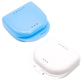 Lot de 2 boîtes pour appareils dentaires - Boîte de rangement pour prothèses dentaires - Pour prothèses dentaires - Pour soins d