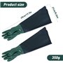 mizikuu Gants d'étang Longues en caoutchouc, 70cm Gants de Travail Étanche Gants de Nettoyage D'étang Allonger Gants de Ménage P