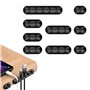 WUGAUWOR 9 Clips Câble Adhesif en Silicone de Différentes Tailles