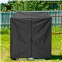 Druuzyl Bâche pour cuve IBC 1000L avec fermeture à glissière - Protection anti-UV/poussière 116x100x120cm - Housse étanche pour 