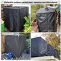 Druuzyl Bâche pour cuve IBC 1000L avec fermeture à glissière - Protection anti-UV/poussière 116x100x120cm - Housse étanche pour 