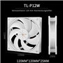 Thermalright Assassin X 120R Refroidisseur numérique pour CPU blanc, écran numérique, TL-P12W PWM Quiet Fan CPU, support AM4/AM5