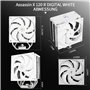 Thermalright Assassin X 120R Refroidisseur numérique pour CPU blanc, écran numérique, TL-P12W PWM Quiet Fan CPU, support AM4/AM5