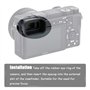 Œilleton de viseur A6600 FDA-EP17 pour appareil photo numérique Sony A6600 A6400 A6400 A6600 Alpha 6400 Alpha 6600 Alpha 6600