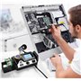 Preciva Station de Souder Professionnel, 60W Fer à Souder Kit Numérique Temperature Constante, 90~480℃ Réglable avec Fonction de