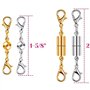 Fermoirs à Bijoux Magnétique Fermoir à Homard Magnétique 12 Pièces Extension Collier Fermoirs pour Collier Bracelet DIY Décorati