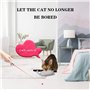 MOSNOW Jouet pour chat - 1 pointeur LED 2 en 1 et 1 jouet pour chat - Jouet interactif pour animal domestique - Outil d'entraîne