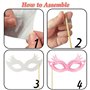 VEGCOO 52 Pièces Kit d'accessoires de Photomaton de Mariage, Accessoires de Photobooth de Fête pour Fiançailles, Mariage, Fêtes