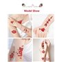 10 Feuilles de Tatouage Ephemere Femme,Faux Tatouage Imperméables Tatouages Temporaires Imperméables Minuscules pour Enfants Adu