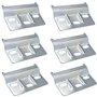 GIAK Rail de Suspension Fixation Plaque Support placards Meubles 6 PCS Rail de Suspension pour Meuble 60mm placard de cuisine pl