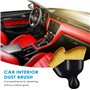 tekenewbse 4 Pièces Brosse Nettoyage Voiture Interieur, Pinceau Nettoyage Voiture Souple Detailing, Nettoyage Voiture Interieur 