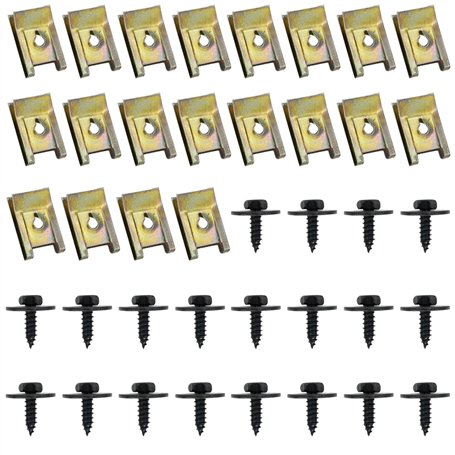 Sudnsadaks 40 Pcs Clips de Fixation Voiture