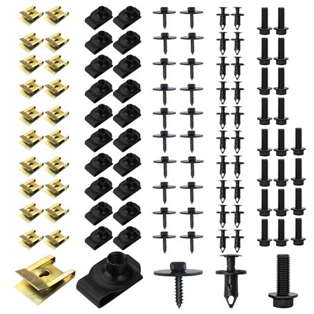 Fsaklaskdy 100 Pcs Clips de Fixation Voiture