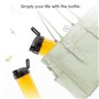 Bouteille Blender, 570 ml Bouteille Mixeur Smoothie Portable, Bouteille Plastique Tritan sans BPA, Bouteille Eau Sport Portable