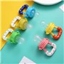 Sucette Fruit pour Bebe,4 pcs Tétine Grignoteuse Fruit Dentition Factice Fruits Frais Sucette Infantile Silicone Sucette Grignot