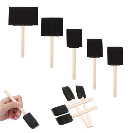 Lot de 10 Pinceaux en Mousse