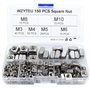 WZYTEU 150 pcs Écrou Carré