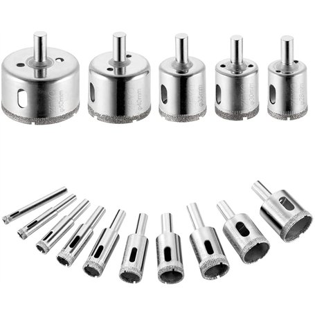 ZFYQ Lot de 15 Foret Diamant