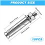 cersaty® 10 Pièces M8*60mm vis d'expansion 304 inoxydable Cheville à béton Lourd Devoir DIY Matériel Outils pour la Construction