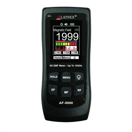 LATNEX – Testeur et lecteur de champs magnétiques AF-5000 5G avec certificat d'étalonnage - Tests et mesures RF et micro-ondes