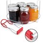 2 Pièces Lève Bocal bocaux Pinces Verre Levage bocaux Pince Pot Conserves Inoxydable bocauxs Lève Pinces pour la taille des levi