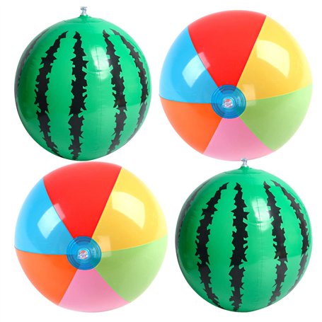 Sonwaha Lot de 4 Ballon de Plage Gonflable
