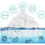 Balles filtrantes pour piscine - Pour systèmes de filtration à sable - 1400 g - Peut remplacer 50 kg de sable filtrant - Convien