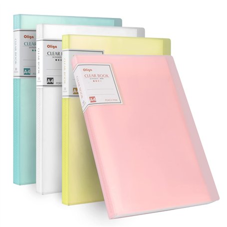 Reliure Protège-Documents A4 Affichage Livre Présentation avec Couverture Translucide