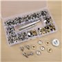 Bateau Coque Snap Bouton Fermeture Kit avec 3pcs Outil de Fixation Métal Rivet pour Couverture de Bate