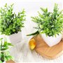 Tkxjry Lot De 4 Plantes Fausse Plante En Pot, Plantes Artificielles Interieur, Mini Plantes Artificielles Verdure, Plastique Fau