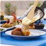 QcuGvy 4PCS Poelon Raclette Triangle 18x10cm Revêtement Antiadhésif mini Poelon Raclette avec Matériau épaissi avec 4 Pelles en 