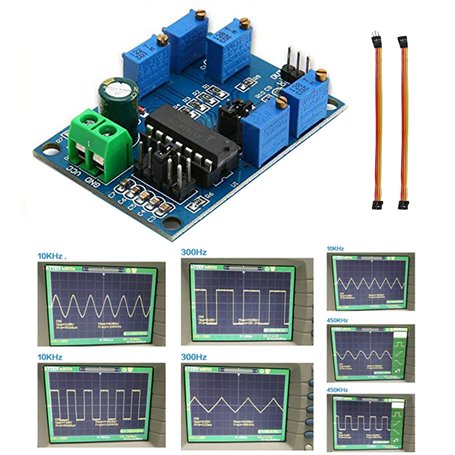 Youmile Module générateur de signaux ICL8038 Source de signal moyenne basse fréquence 10Hz-450KHz Onde sinusoïdale Onde triangul