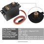 ZHITING 2 Pcs Servo Analogique Engrenage en Servo 20KG Couple À Haute Vitesse Servomoteur Numérique pour Voiture Intelligente Ro