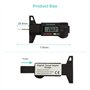 RUIZHI Jauge de Profondeur Numérique de Pneu Jauge Caliper LCD 0-25.4mm de Profondeur Numérique des Pneus Gauge pour Auto Moto V